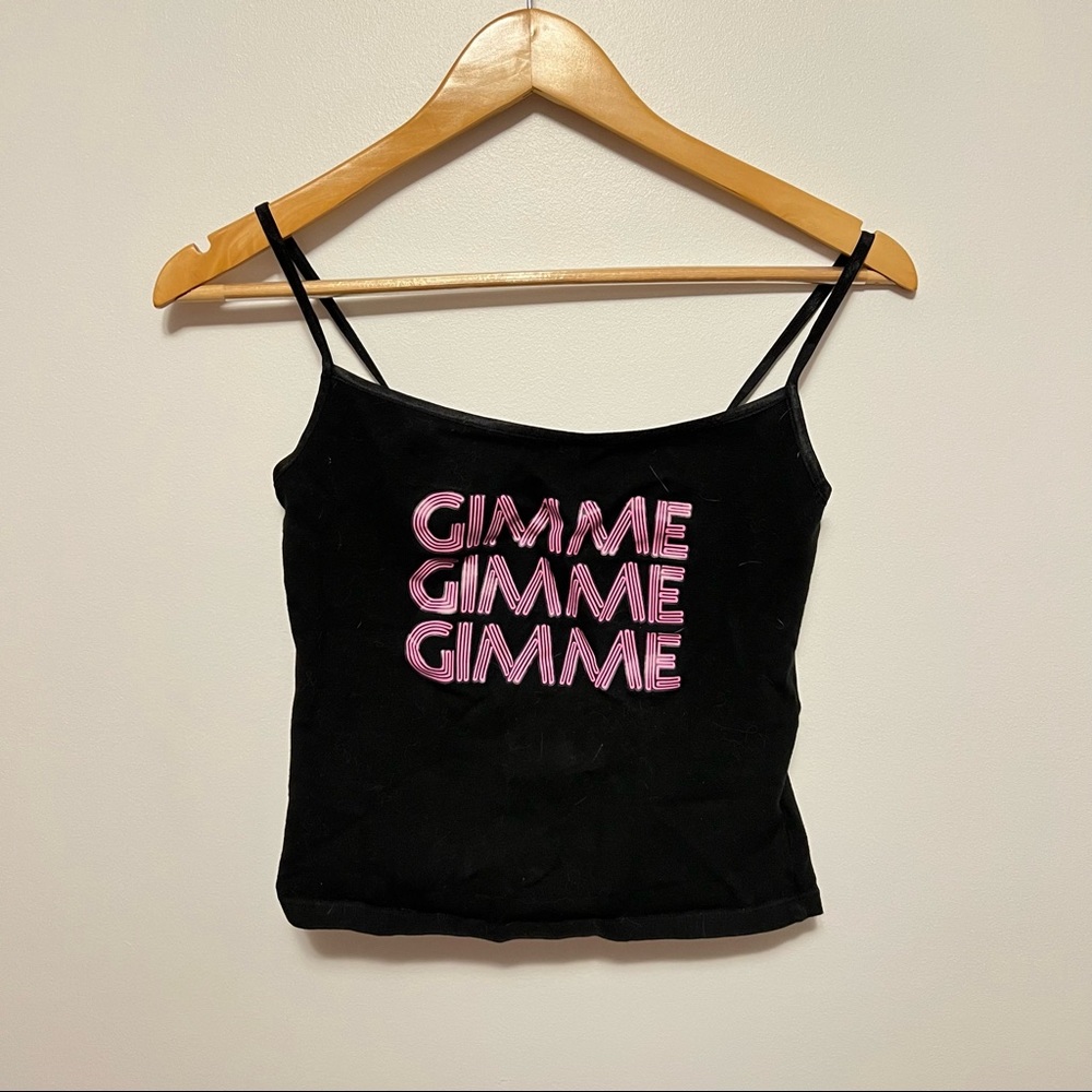 GIMME GIMME GIMME Tiny Crop Top Ladies Medium